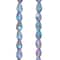 12 Pack: Blue Lustrous Teardrop Glass Beads, 6mm by Bead Landing™